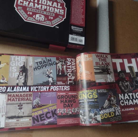 NWT Alabama Crimson Tide Football National Championship Book History Made 2020 - Picture 11 of 14